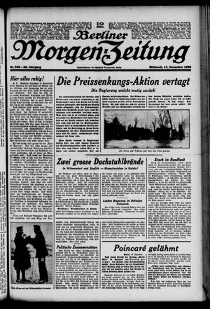 Berliner Morgen-Zeitung vom 17.12.1930