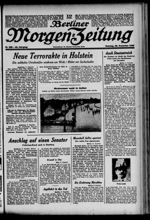 Berliner Morgen-Zeitung vom 28.12.1930