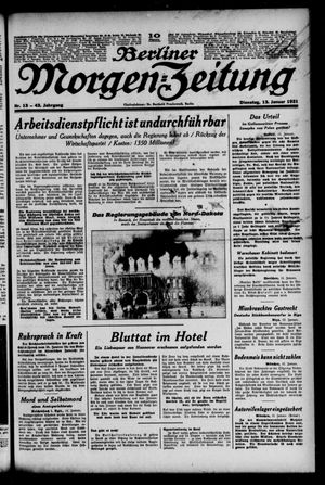 Berliner Morgen-Zeitung vom 13.01.1931