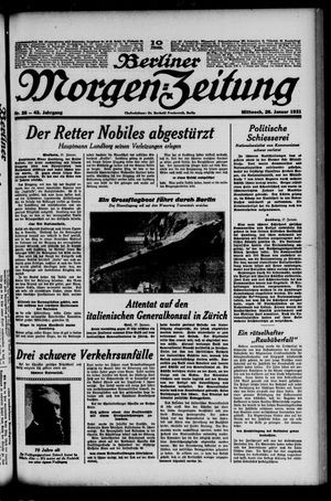 Berliner Morgen-Zeitung vom 28.01.1931