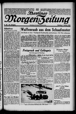Berliner Morgen-Zeitung on Feb 1, 1931