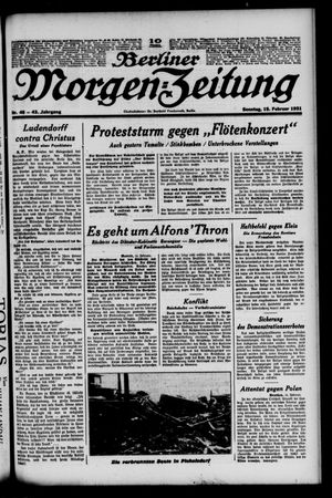 Berliner Morgen-Zeitung on Feb 15, 1931