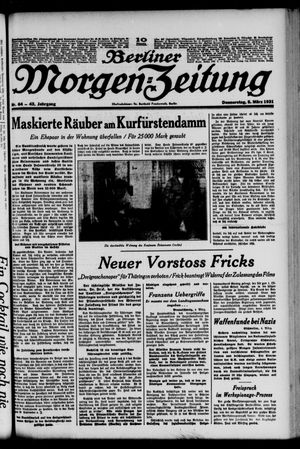 Berliner Morgen-Zeitung vom 05.03.1931