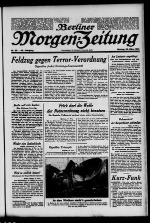 Berliner Morgen-Zeitung vom 30.03.1931