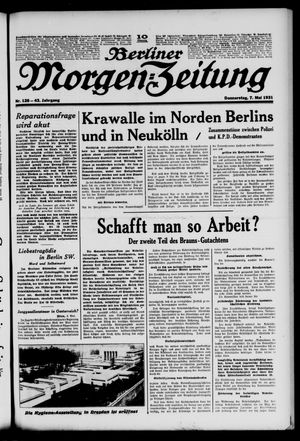 Berliner Morgen-Zeitung vom 07.05.1931