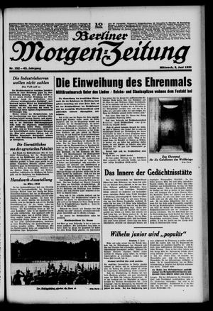 Berliner Morgen-Zeitung on Jun 3, 1931
