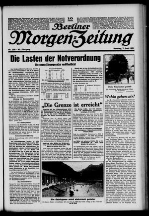Berliner Morgen-Zeitung vom 07.06.1931