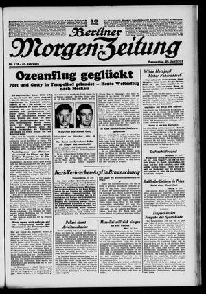 Berliner Morgen-Zeitung on Jun 25, 1931
