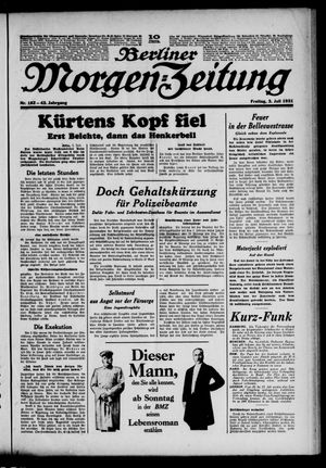 Berliner Morgen-Zeitung vom 03.07.1931