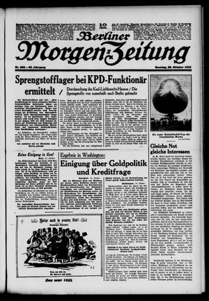 Berliner Morgen-Zeitung vom 25.10.1931