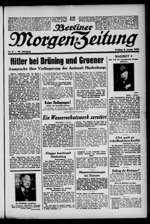 Berliner Morgen-Zeitung vom 08.01.1932