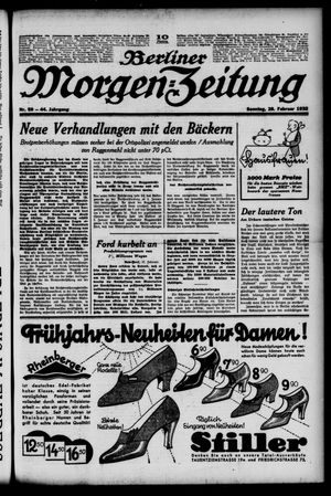 Berliner Morgen-Zeitung vom 28.02.1932