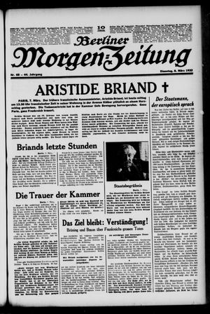 Berliner Morgen-Zeitung vom 08.03.1932
