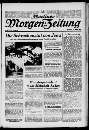 Berliner Morgen-Zeitung vom 27.03.1932