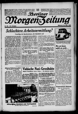 Berliner Morgen-Zeitung vom 30.03.1932
