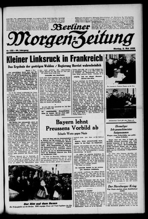 Berliner Morgen-Zeitung vom 02.05.1932