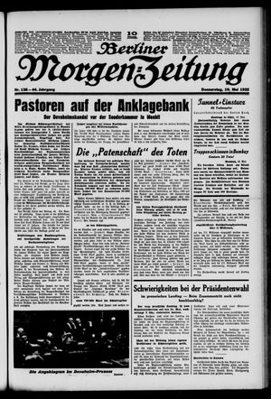 Berliner Morgen-Zeitung vom 19.05.1932
