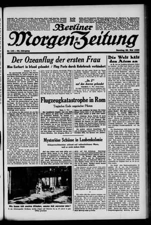 Berliner Morgen-Zeitung vom 22.05.1932
