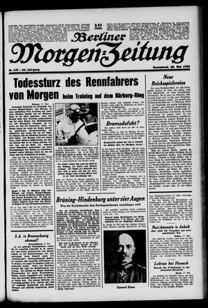 Berliner Morgen-Zeitung vom 28.05.1932