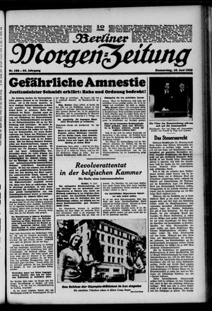 Berliner Morgen-Zeitung vom 16.06.1932