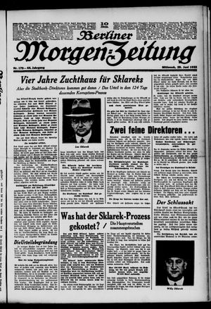 Berliner Morgen-Zeitung vom 29.06.1932