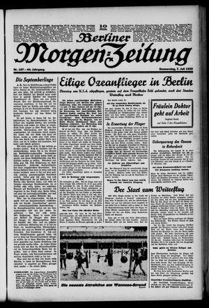 Berliner Morgen-Zeitung vom 07.07.1932