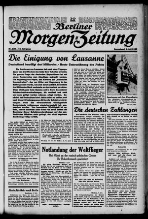 Berliner Morgen-Zeitung vom 09.07.1932