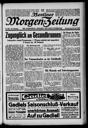Berliner Morgen-Zeitung vom 28.07.1932