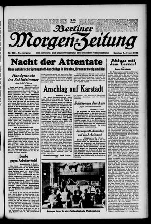Berliner Morgen-Zeitung vom 07.08.1932