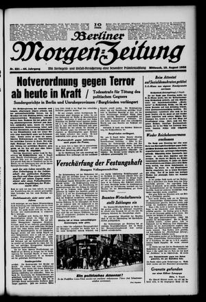 Berliner Morgen-Zeitung vom 10.08.1932