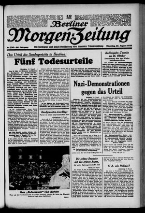 Berliner Morgen-Zeitung vom 23.08.1932