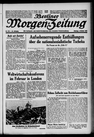 Berliner Morgen-Zeitung vom 04.10.1932