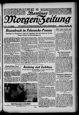 Berliner Morgen-Zeitung on Nov 15, 1932