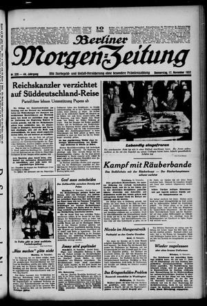Berliner Morgen-Zeitung vom 17.11.1932