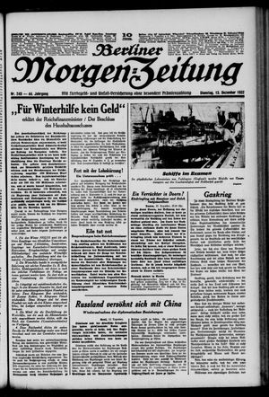 Berliner Morgen-Zeitung on Dec 13, 1932