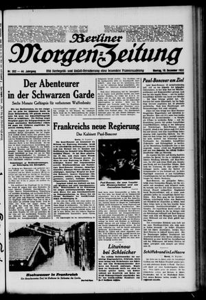 Berliner Morgen-Zeitung vom 19.12.1932