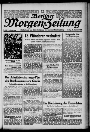 Berliner Morgen-Zeitung on Dec 23, 1932