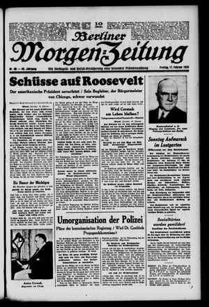 Berliner Morgen-Zeitung vom 17.02.1933
