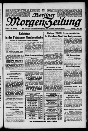 Berliner Morgen-Zeitung on Mar 3, 1933