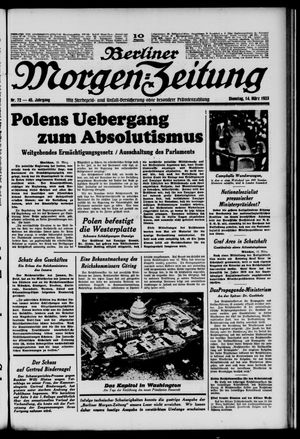 Berliner Morgen-Zeitung vom 14.03.1933