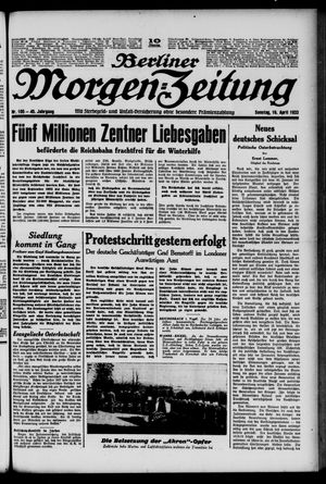 Berliner Morgen-Zeitung vom 16.04.1933