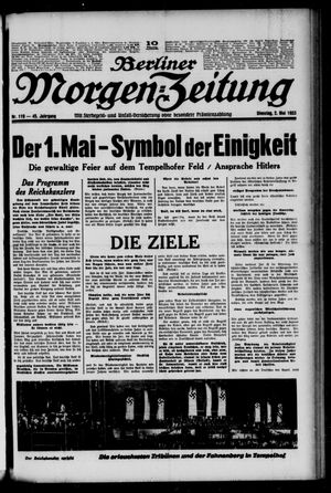 Berliner Morgen-Zeitung on May 2, 1933