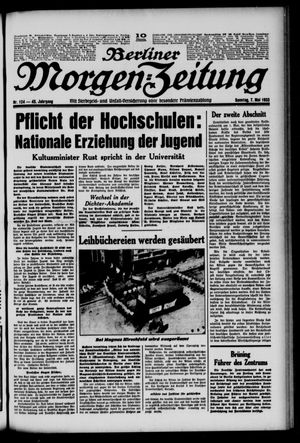 Berliner Morgen-Zeitung vom 07.05.1933