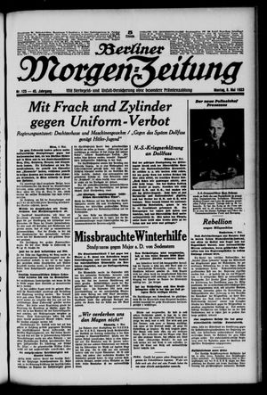Berliner Morgen-Zeitung vom 08.05.1933