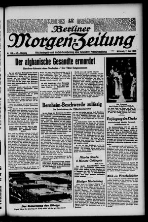 Berliner Morgen-Zeitung vom 07.06.1933