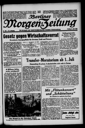 Berliner Morgen-Zeitung vom 09.06.1933