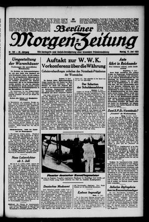 Berliner Morgen-Zeitung vom 12.06.1933