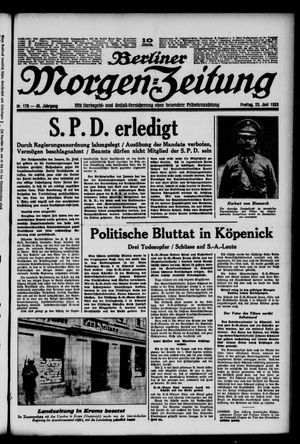 Berliner Morgen-Zeitung on Jun 23, 1933