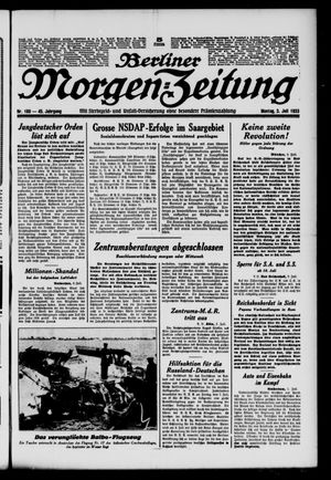 Berliner Morgen-Zeitung on Jul 3, 1933