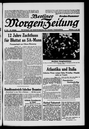 Berliner Morgen-Zeitung vom 05.07.1933